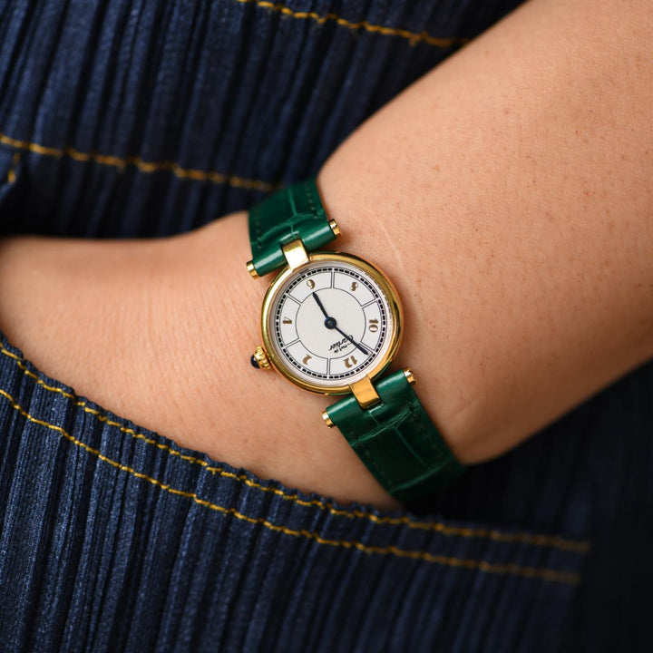 Preloved Cartier Vendome Must De Cartier Vermeil Watch Small Model