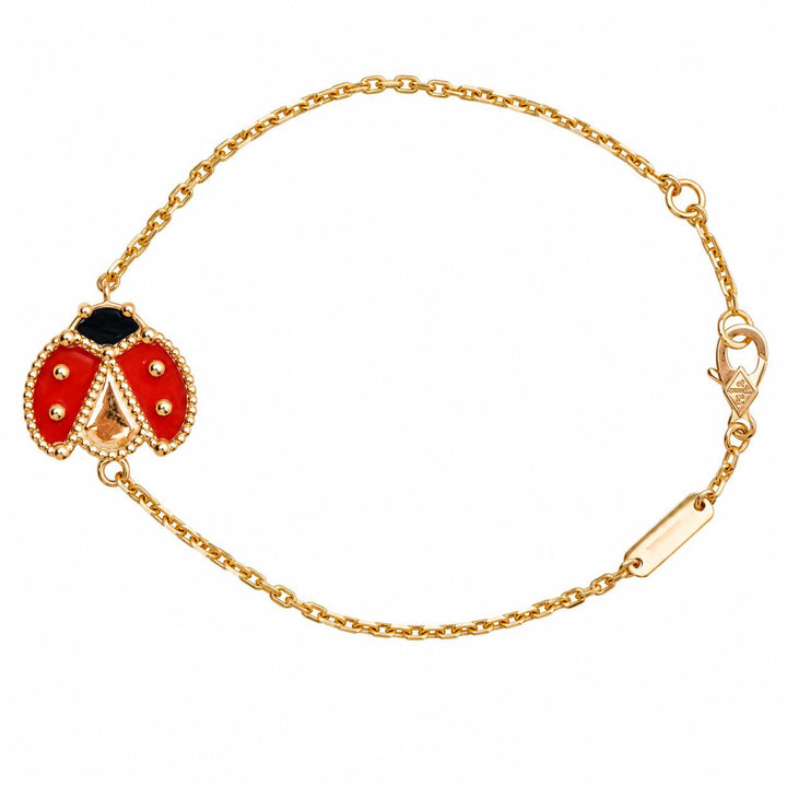 Preowned Authentic Van Cleef & Arpels Lucky Spring Ladybird Bracelet