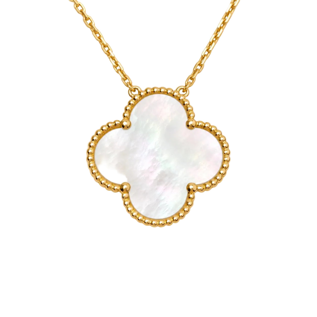 Preloved Authentic Van Cleef & Arpels Magic Alhambra Mother of Pearl Pendant Necklace