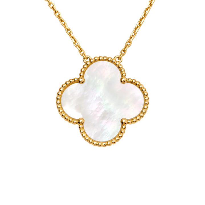 Preloved Authentic Van Cleef & Arpels Magic Alhambra Mother of Pearl Pendant Necklace
