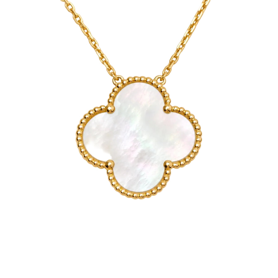 Preloved Authentic Van Cleef & Arpels Magic Alhambra Mother of Pearl Pendant Necklace