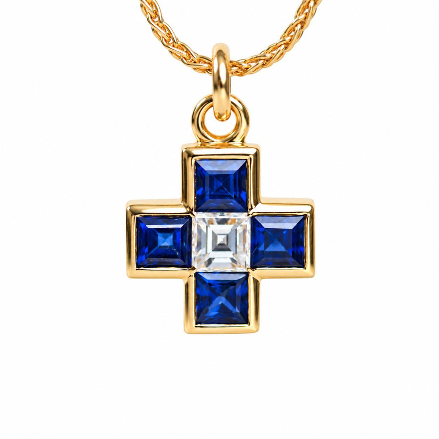 Preloved Authentic Bvlgari Vintage Cross Pendant 