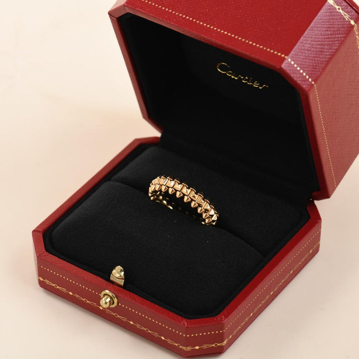 Preowned Authentic Cartier Clash de Cartier Ring 18K Rose Gold Size 58 Small Model