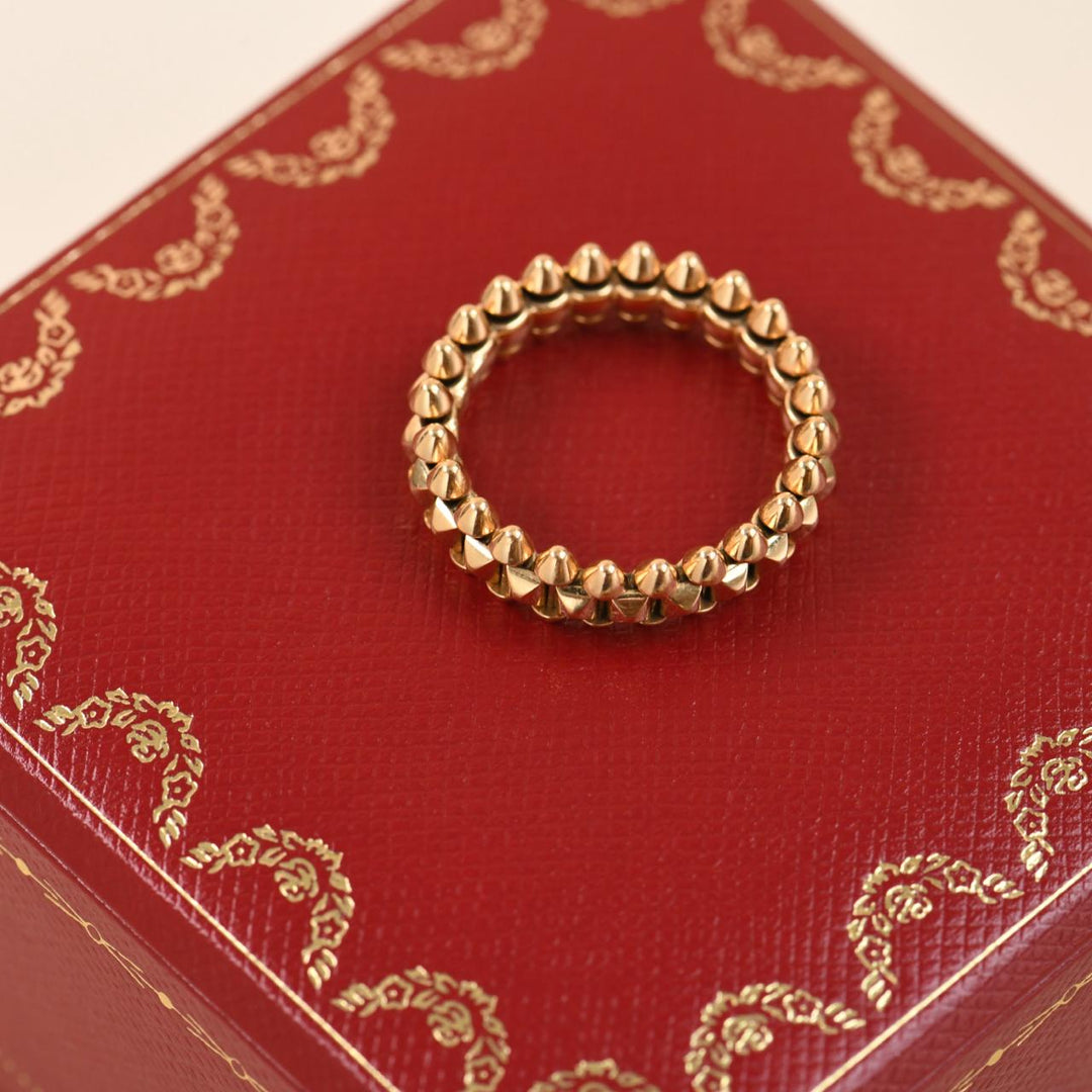 Authentic Cartier Clash de Cartier Ring 18K Rose Gold Size 58 Small Model