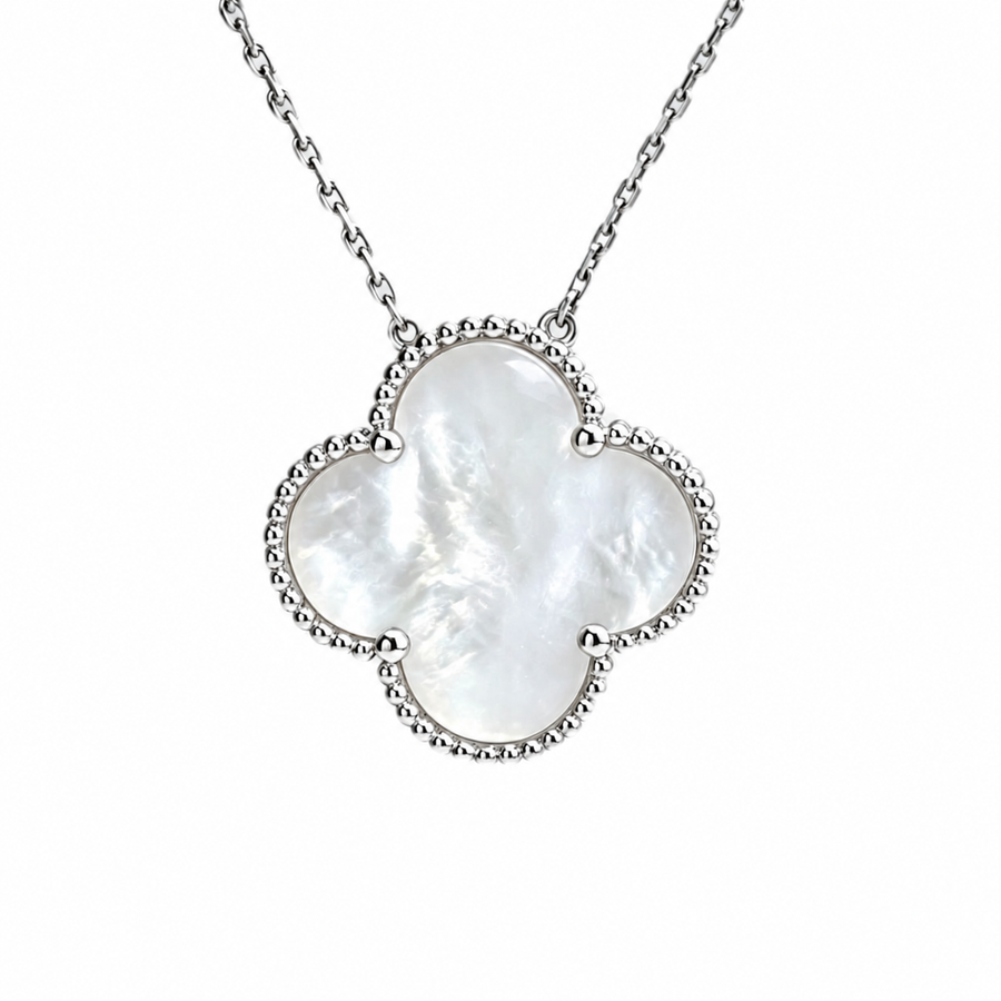 Preowned Authentic Van Cleef & Arpels Magic Alhambra Mother of Pearl Pendant Necklace