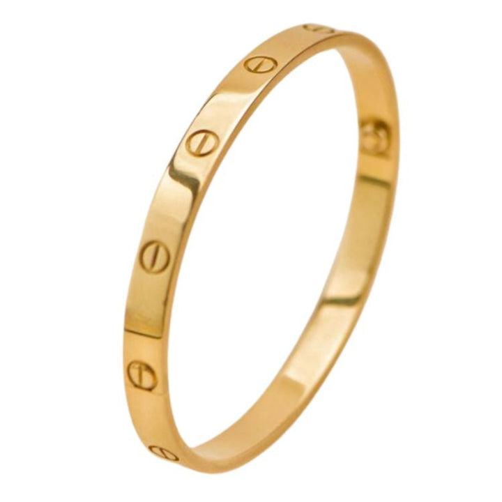 Preloved Cartier Love 18K Yellow Gold Bracelet Size 19