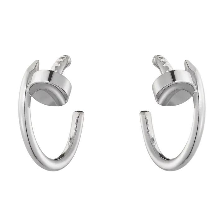 Authentic Second Hand Full set Cartier Juste un Clou Earrings Small Model 18K White Gold