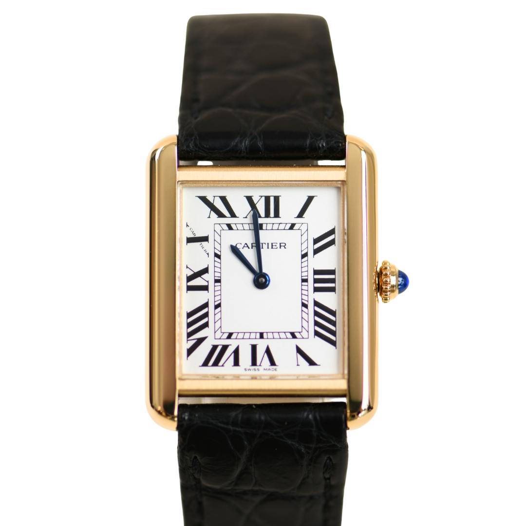 Preowned Cartier Tank Solo 18K Rose Gold Small Model Wristwatch