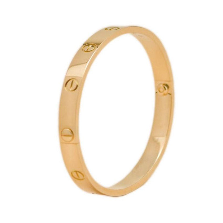 Authentic Full set Preloved Cartier Love Classic Model Bracelet 18K Yellow Gold Size 19