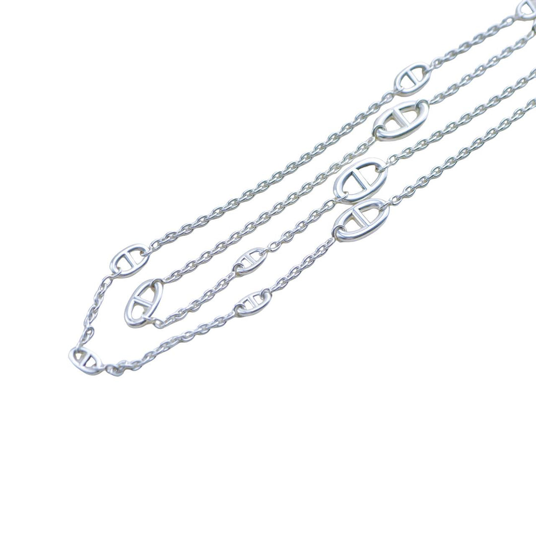 Preloved Hermès Farandole Sterling Silver Long Necklace