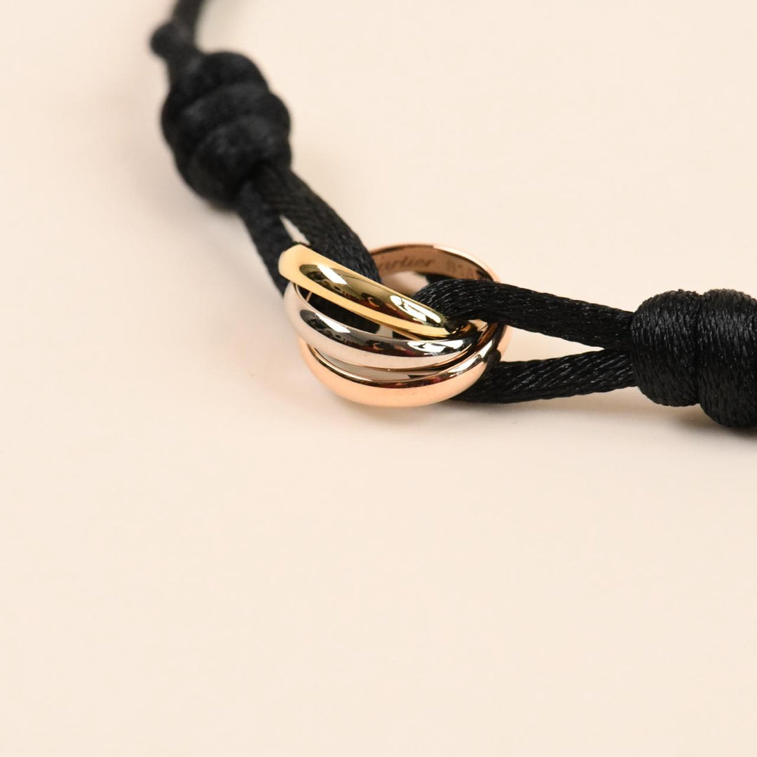 Cartier Trinity 18K Three Tone Gold Cord Bracelet