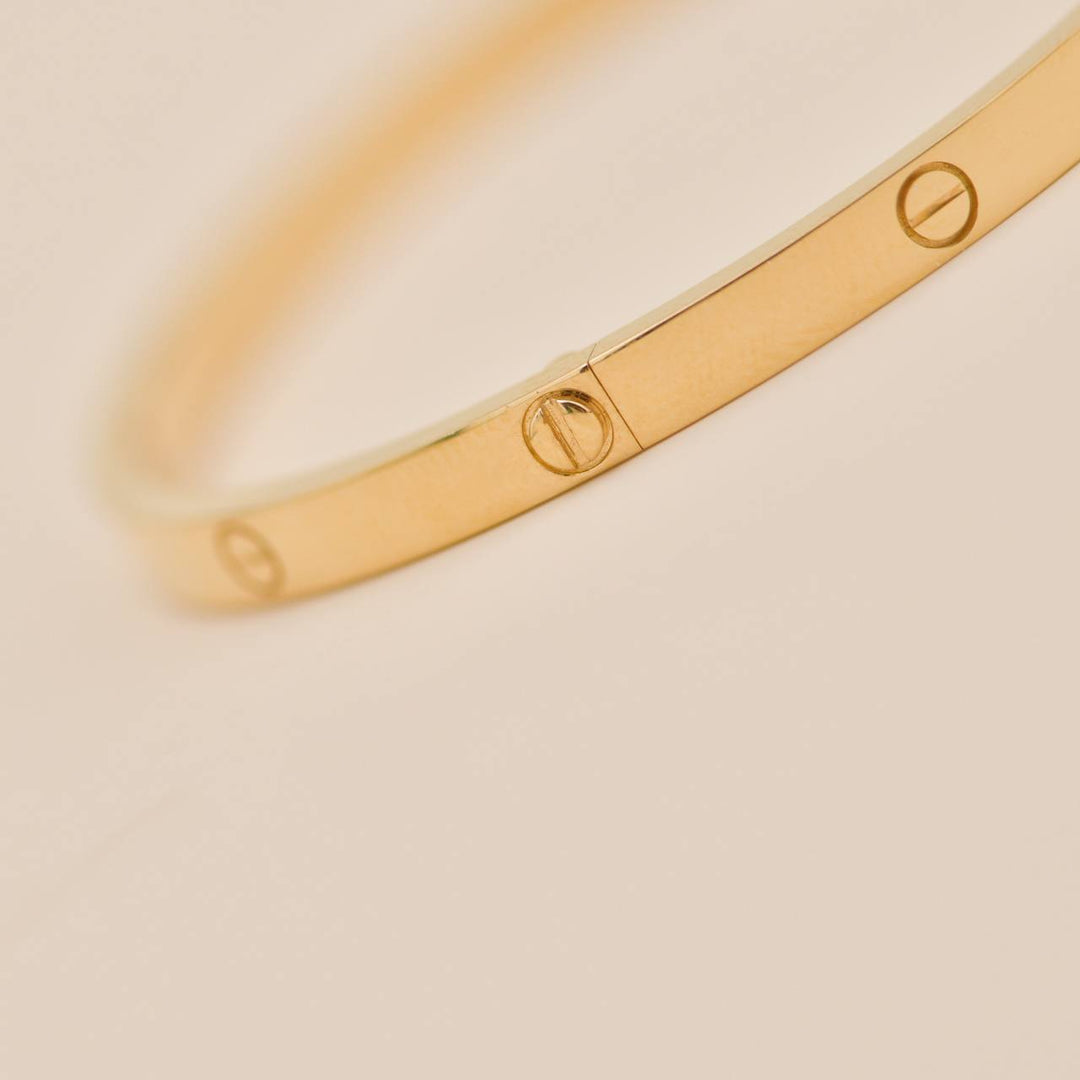 Cartier Love Bracelet Small Model 18K Yellow Gold Size 17