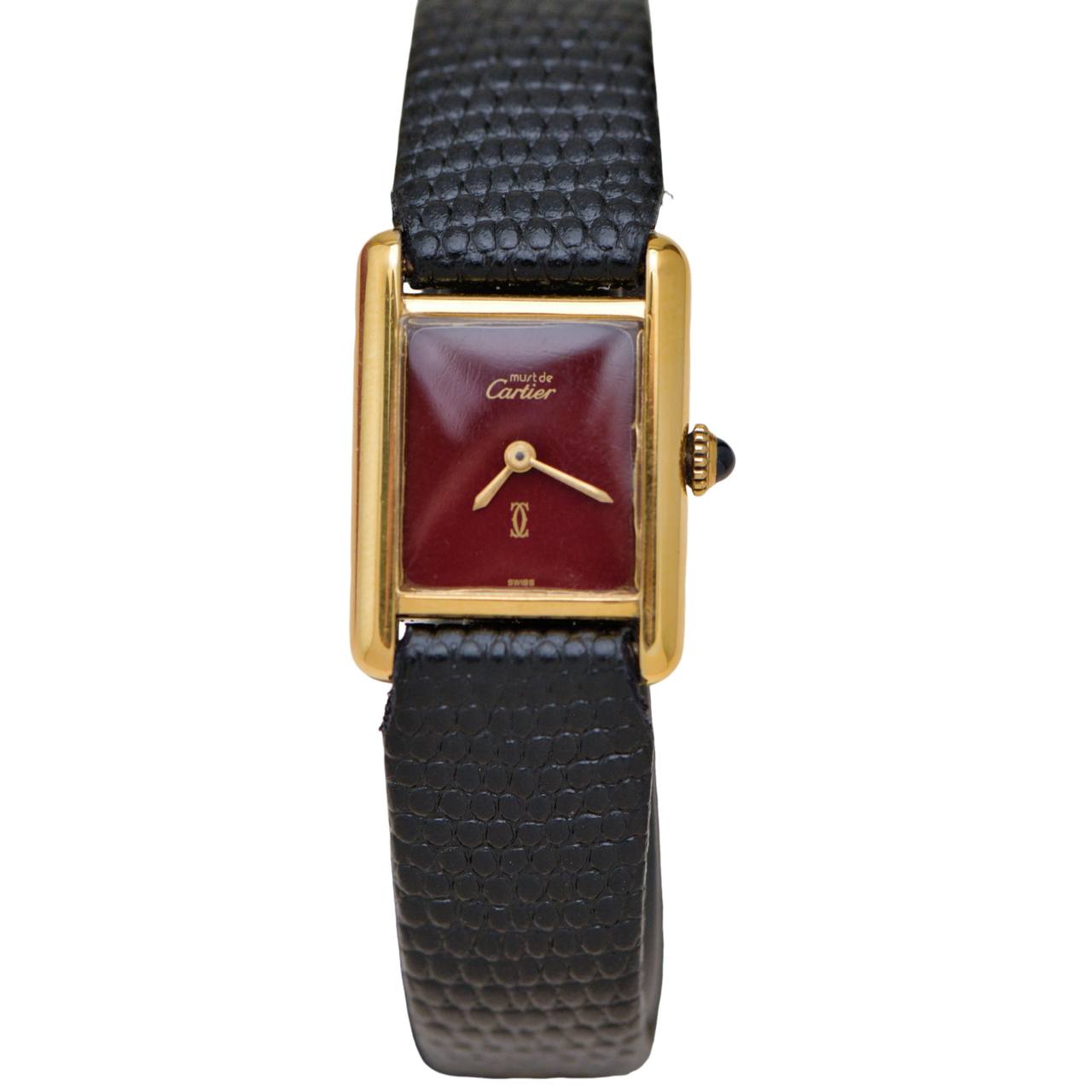 Cartier Tank Must de Cartier Vermeil Wristwatch T8200405