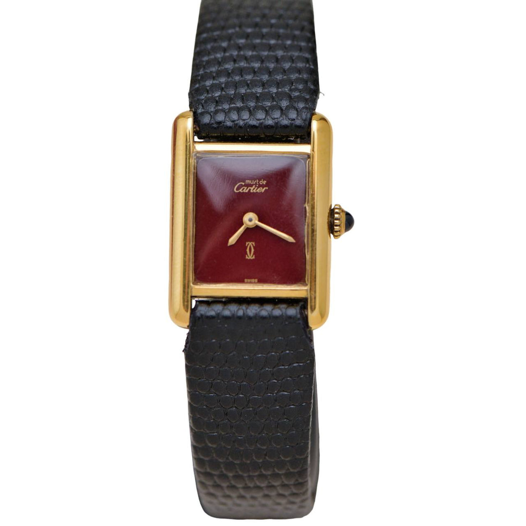 Authentic Preloved Cartier Tank Must de Cartier Small Model Wristwatch T8200405