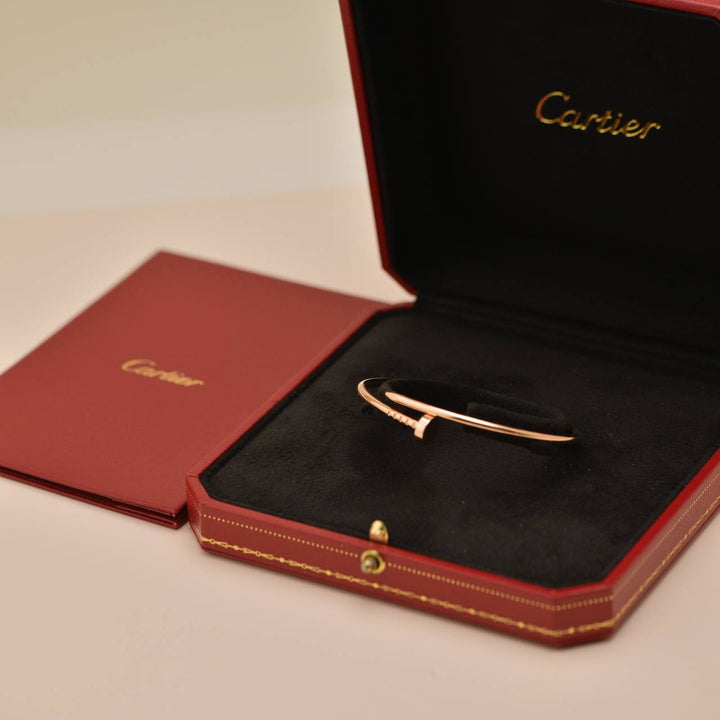Full Set Authentic Preloved Cartier JUC small model bracelet 18K yellow gold size 16