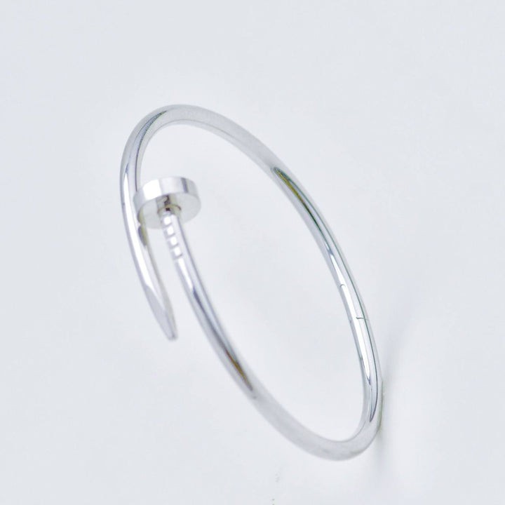 Used Authentic Cartier Juste un Clou Bracelet Classic Model 18K White Gold Size 18