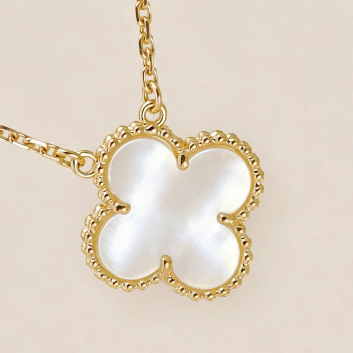 Van Cleef & Arpels Vintage Alhambra Necklace Mother of Pearl 18K Yellow Gold