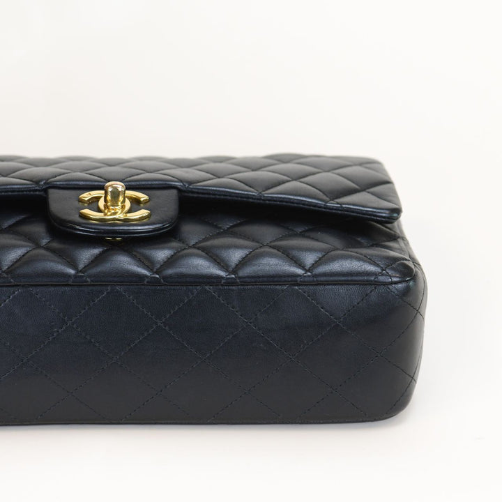 Chanel Medium Double Classic Flap Lambskin GHW Bag