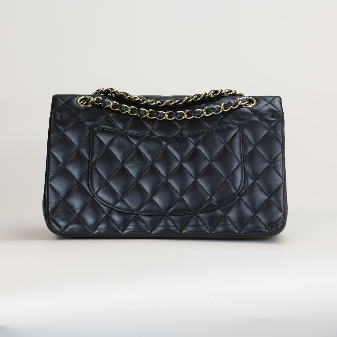 Chanel Medium Double Classic Flap Lambskin GHW Bag