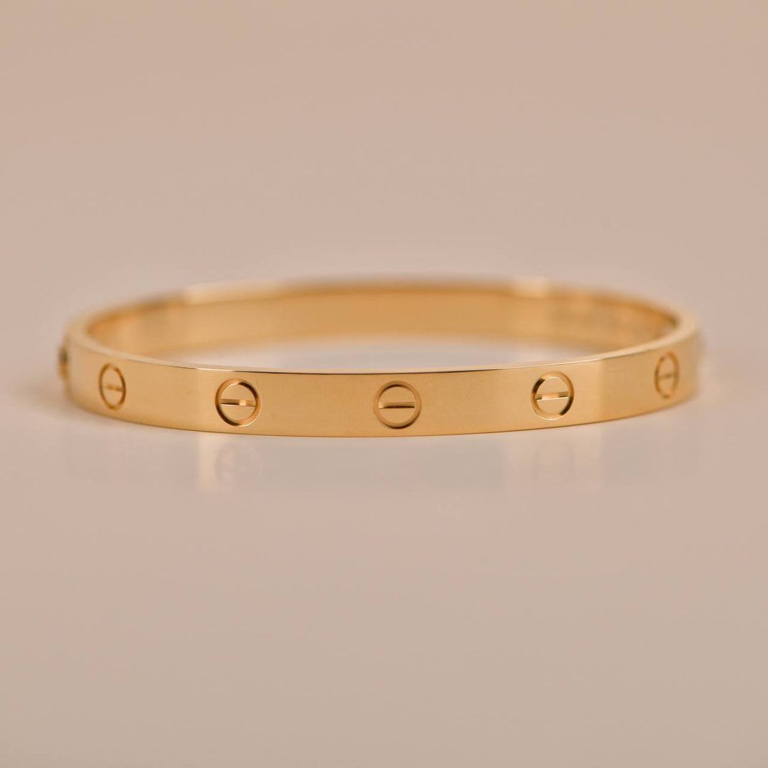 Cartier Love Bracelet 18K Yellow Gold Size 17