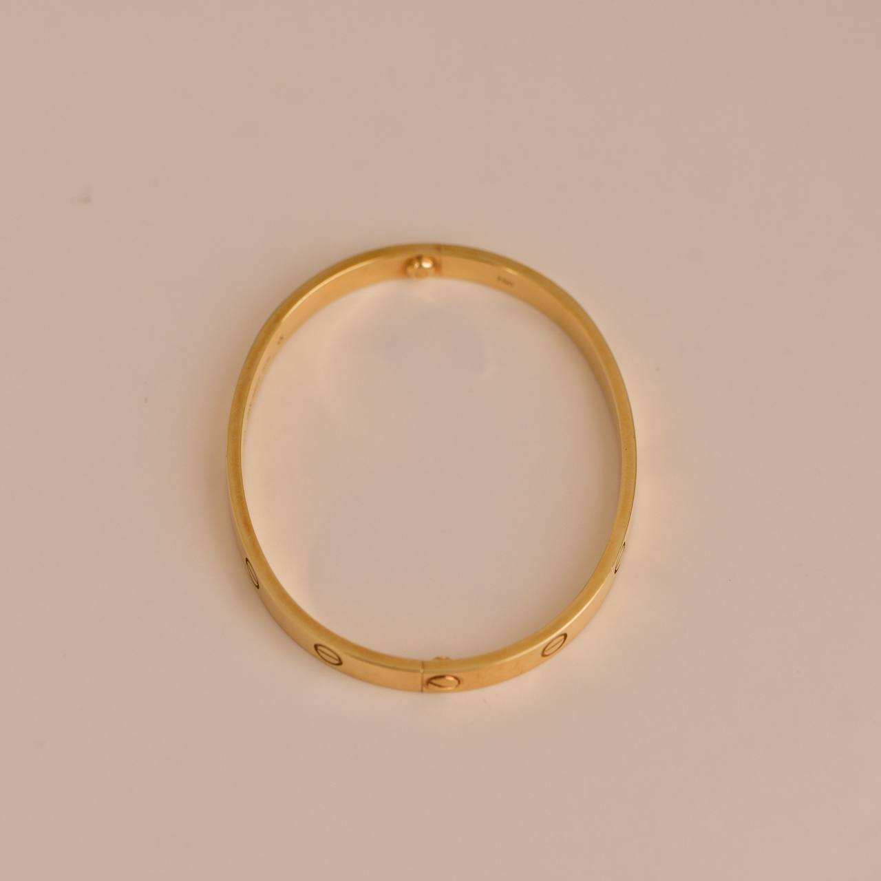 Cartier Love Bracelet 18K Yellow Gold Size 18 – Dandelion Antiques