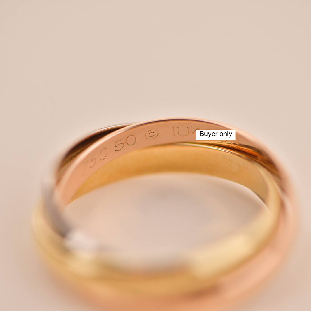 Cartier Trinity Classic Gold Ring Medium Model Size 50