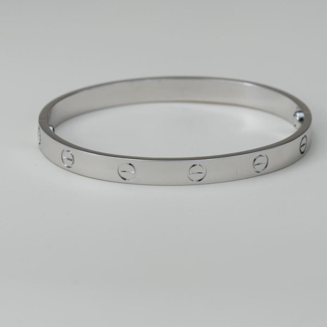 Cartier Love Bracelet 18K White Gold Size 18