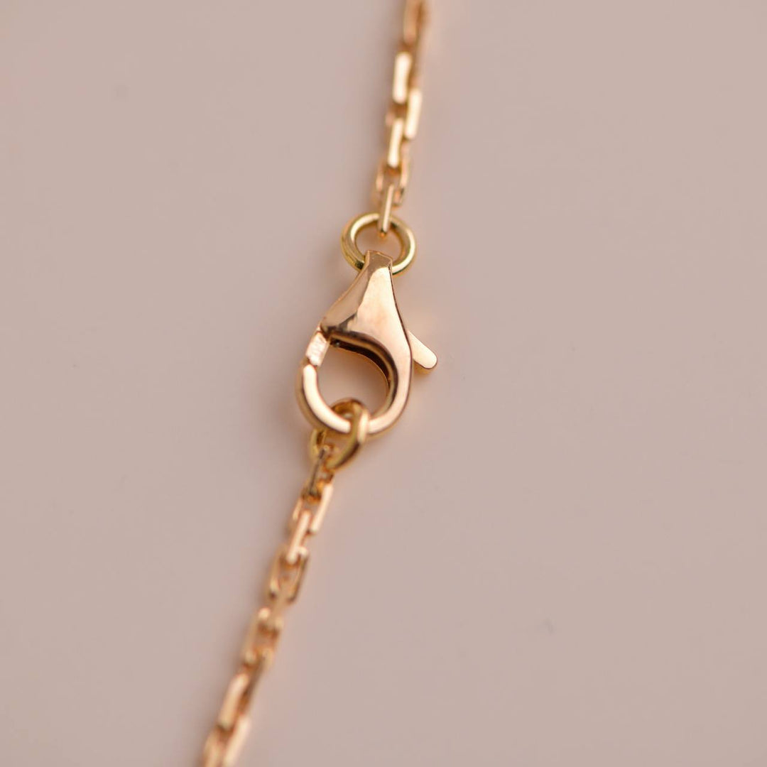 Cartier LOVE 3 Diamonds Rose Gold Necklace