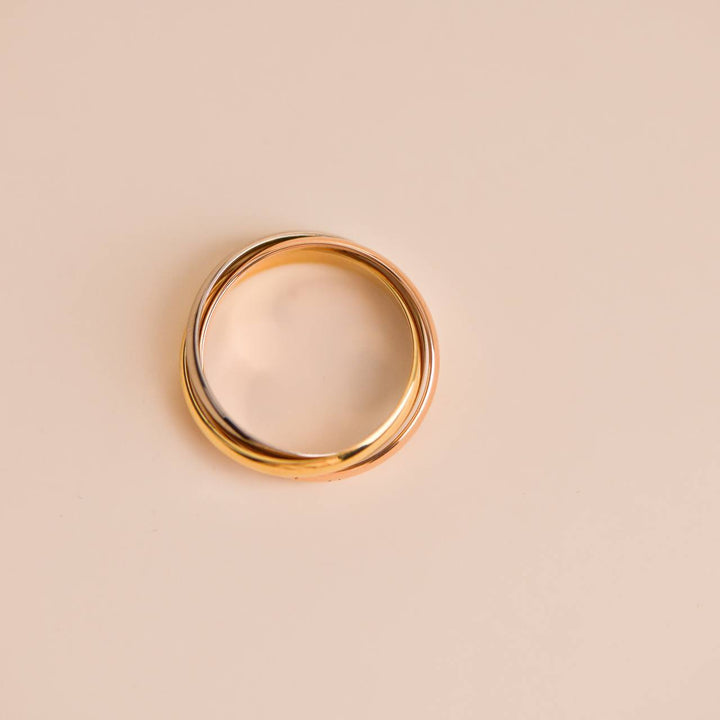 Pre-loved Cartier Trinity Classic Gold Ring Small Model Size 53