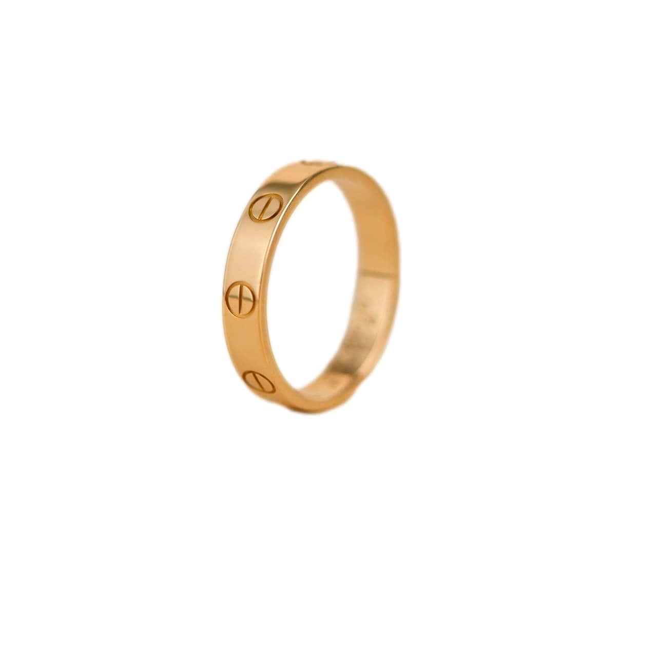 Cartier love discount wedding band sizing