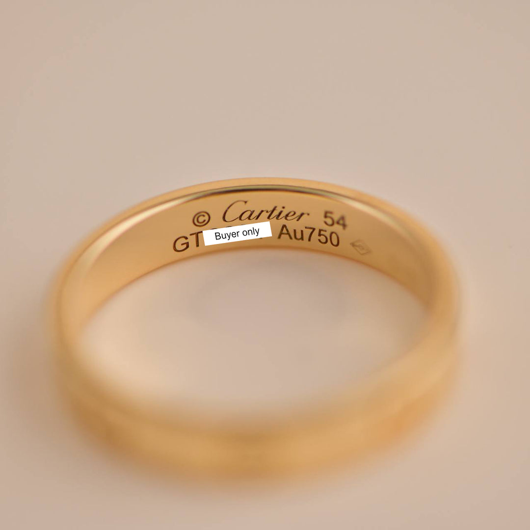 Cartier Love Wedding Ring Yellow Gold Size 54