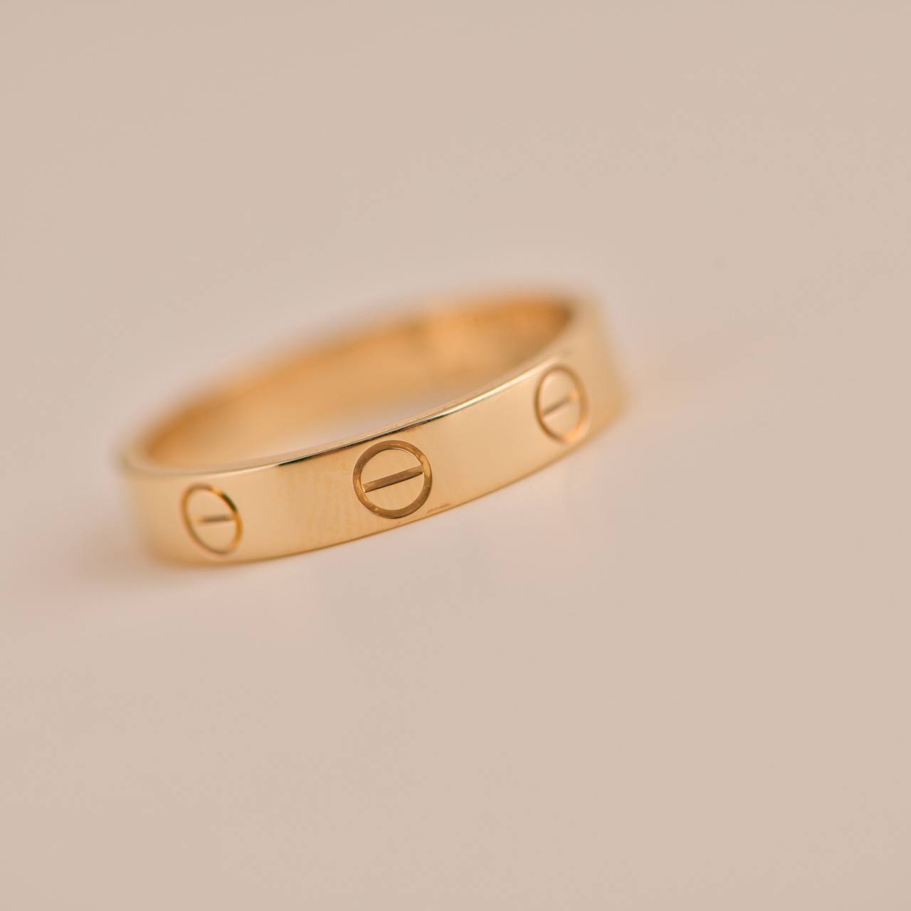 Cartier Rose Gold Plain Love Ring Size 57 B4084800 | Rich Diamonds