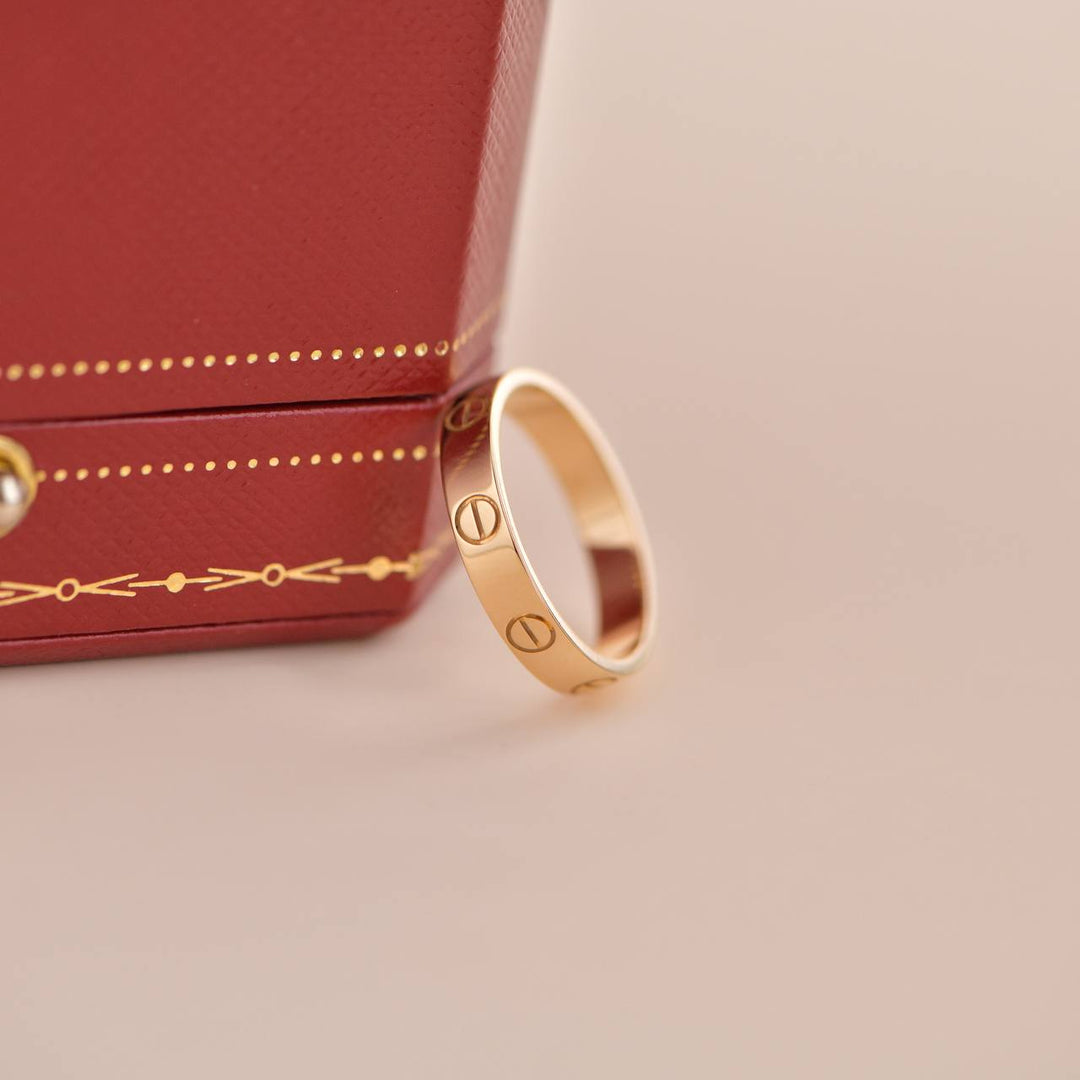 Cartier Love Wedding Ring Yellow Gold Size 56