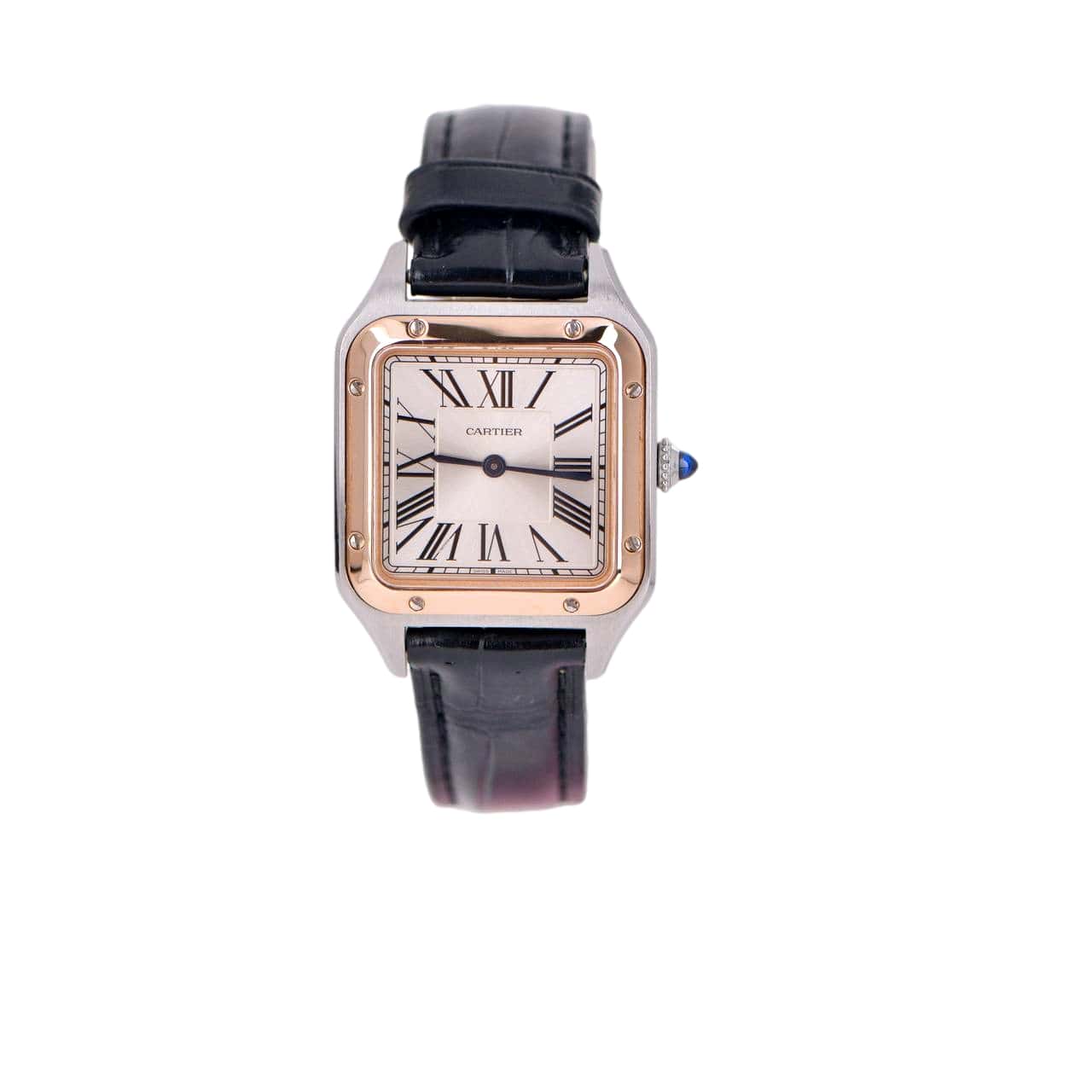 Cartier Santos de Cartier Watch - 35.1 mm White Gold Case - Diamond Be –  Luxury Time NYC