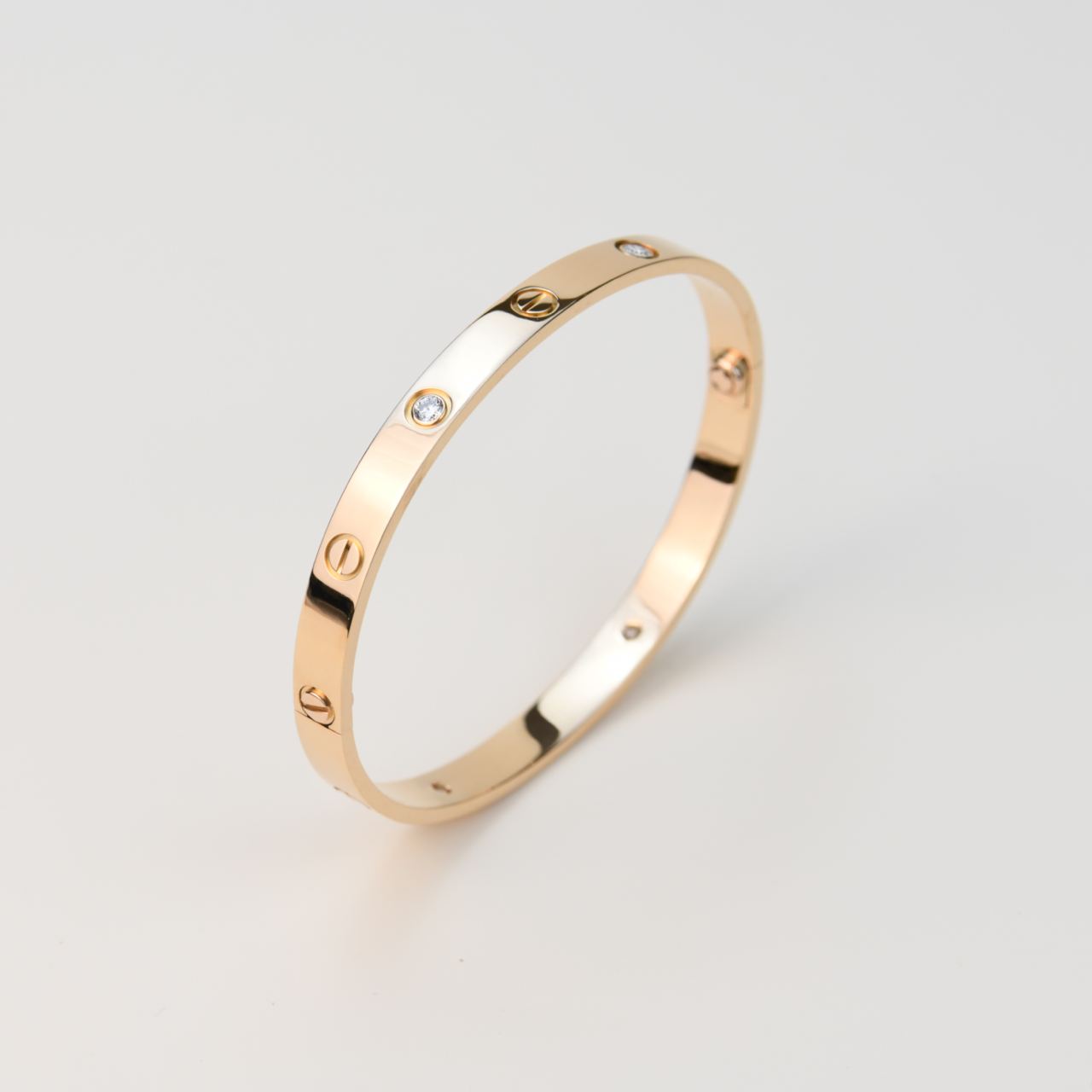 Cartier love bracelet 4 diamonds white gold sale