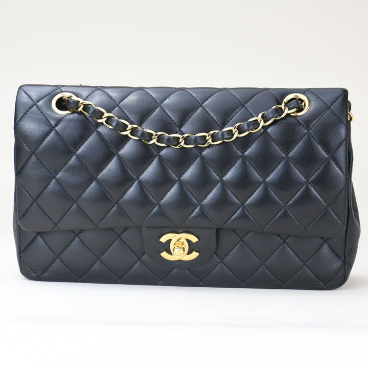 Chanel Medium Double Classic Flap Lambskin GHW Bag