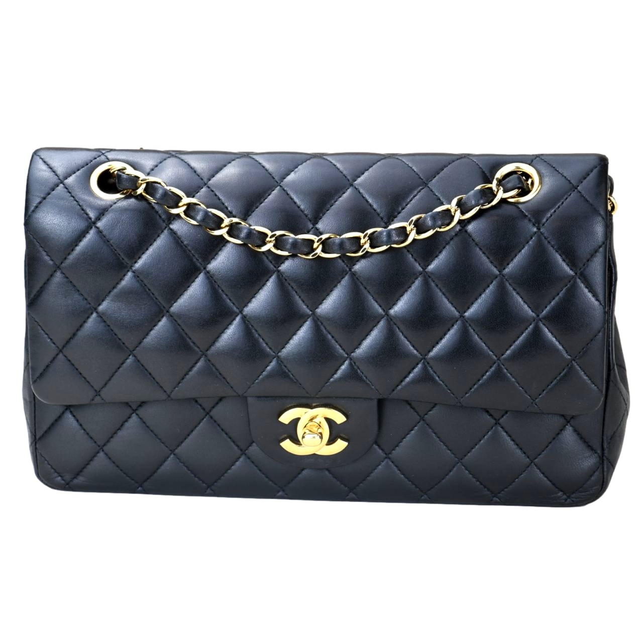 classic chanel lambskin flap bag medium