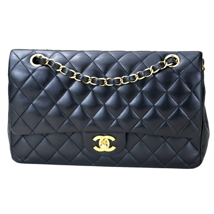 Chanel Medium Double Classic Flap Lambskin GHW Bag