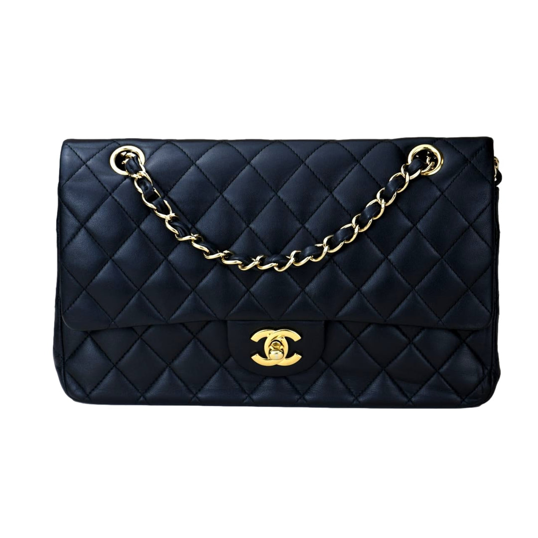 Chanel Medium Double Classic Flap Lambskin GHW Bag – Dandelion