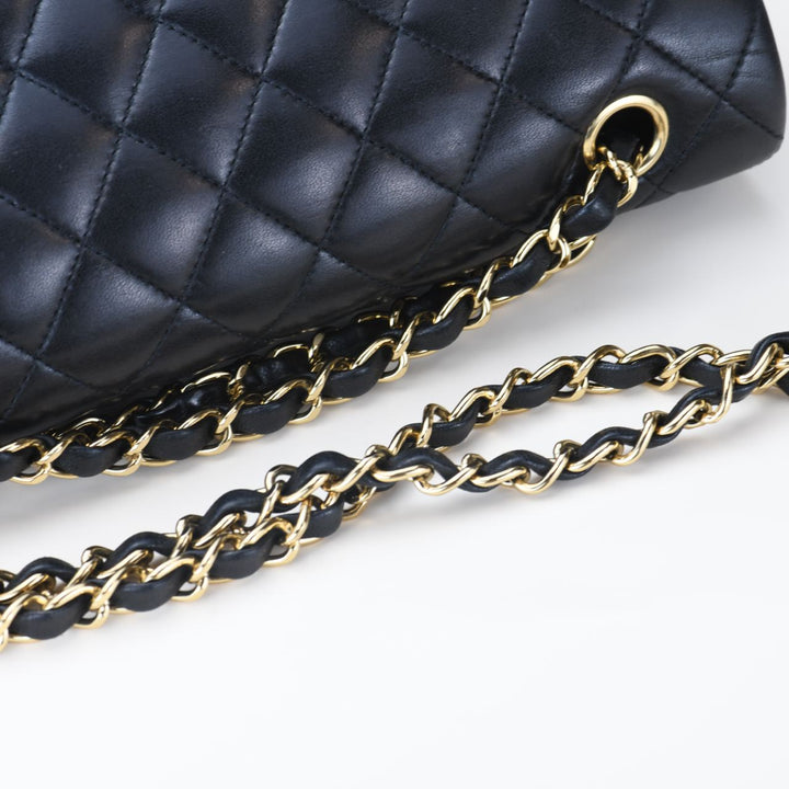 Chanel Medium Double Classic Flap Lambskin GHW Bag