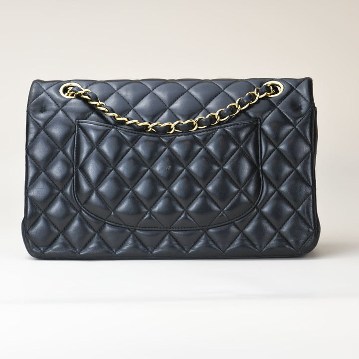 Chanel Medium Double Classic Flap Lambskin GHW Bag