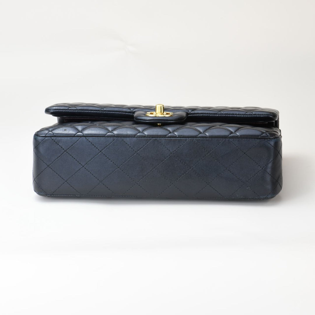 Chanel Medium Double Classic Flap Lambskin GHW Bag