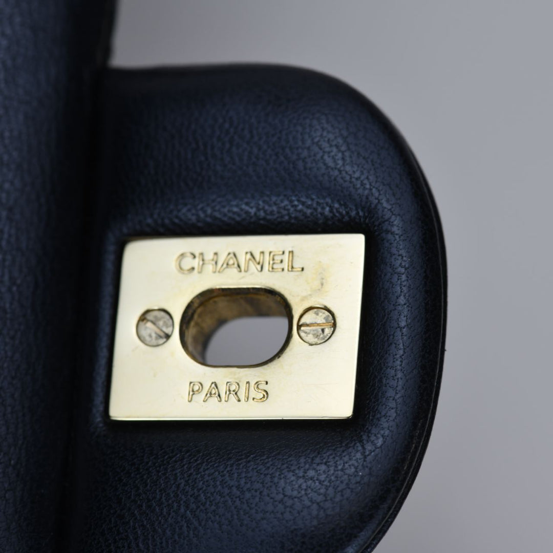 Chanel Medium Double Classic Flap Lambskin GHW Bag