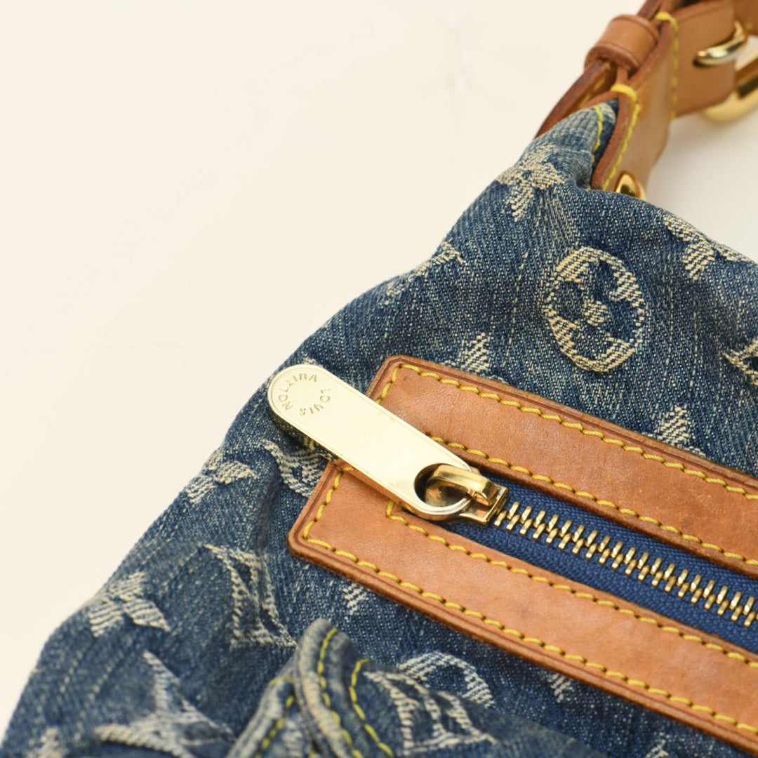 Louis Vuitton, Bags, Louis Vuitton Baggy Pm Monogram Blue Denim Shoulder  Bag Purse Lv