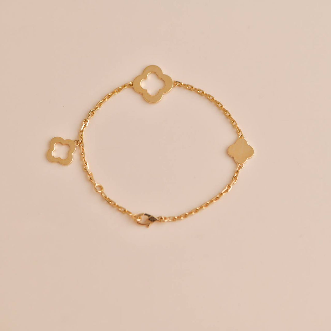 Van Cleef & Arpels Byzantine Alhambra Yellow Gold Bracelet