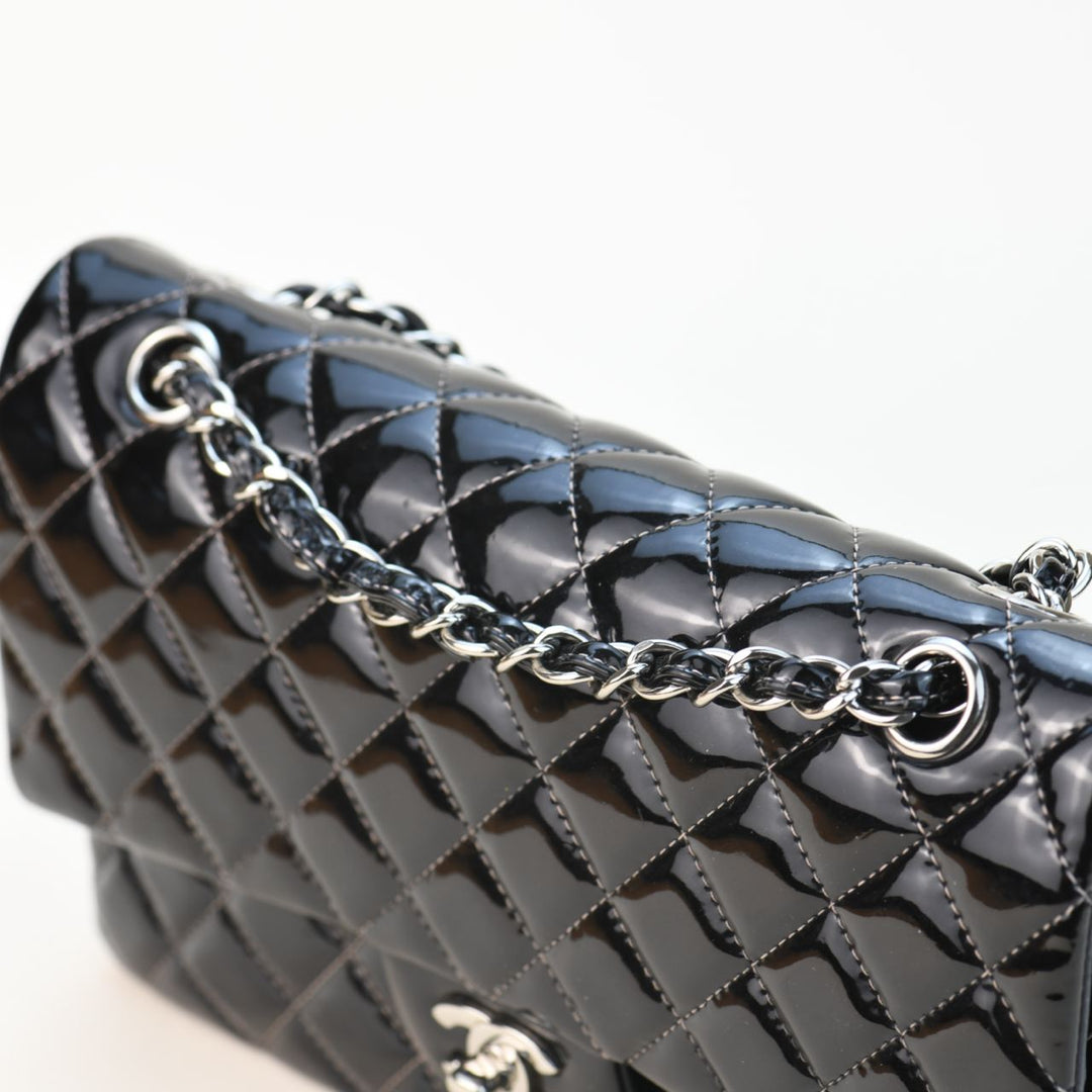 Chanel Quilted Caviar Leather Classic Maxi Double Flap Silver