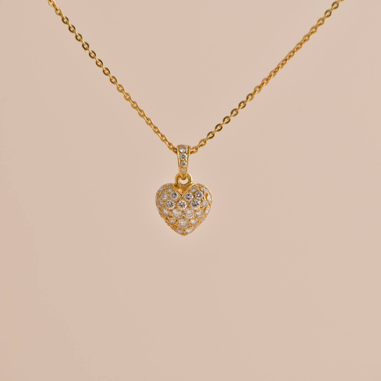 Cartier heart pendant sale