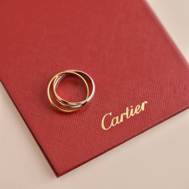 Cartier Trinity Classic Gold Ring Small Model Size 53