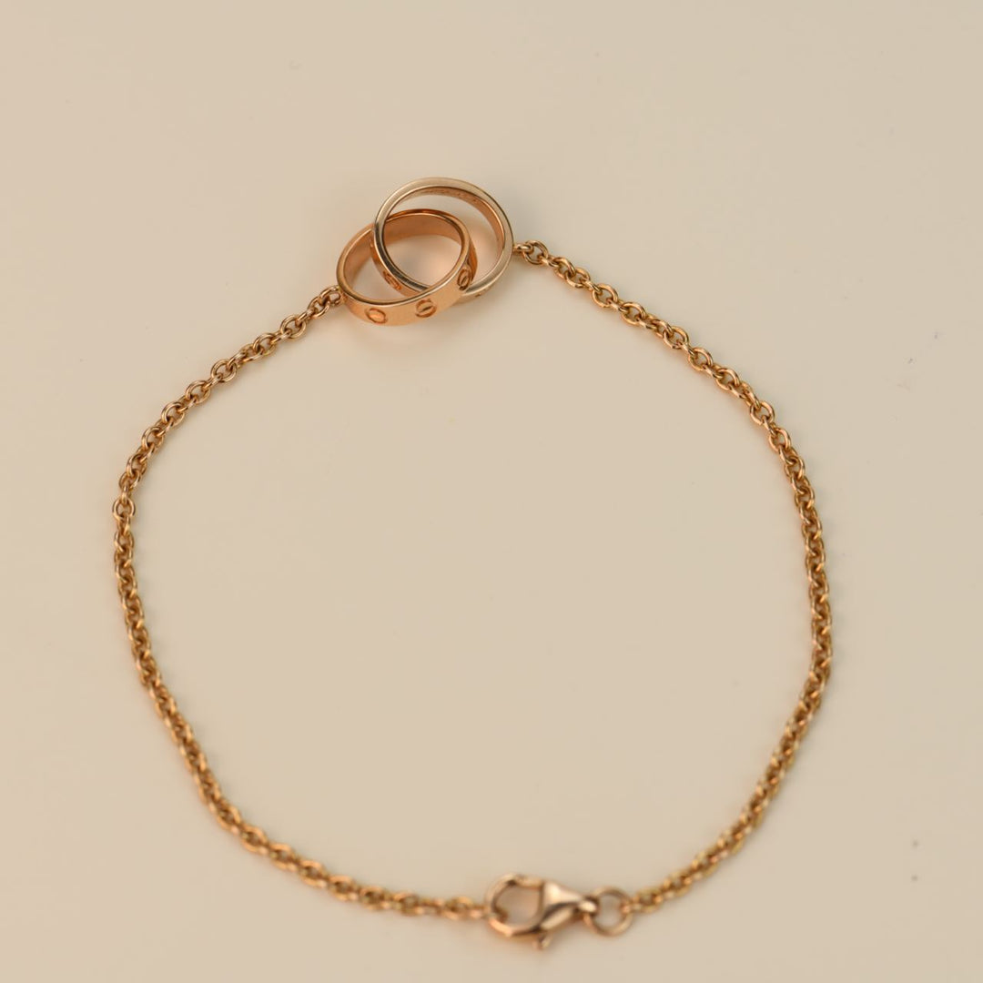 Cartier Love Rose Gold Chain Bracelet