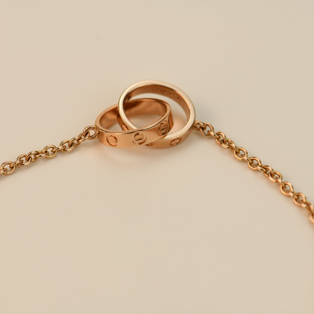 Cartier Love Rose Gold Chain Bracelet